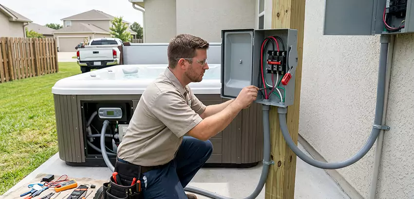 Outdoor Hot Tub Electrical Installation in Debary